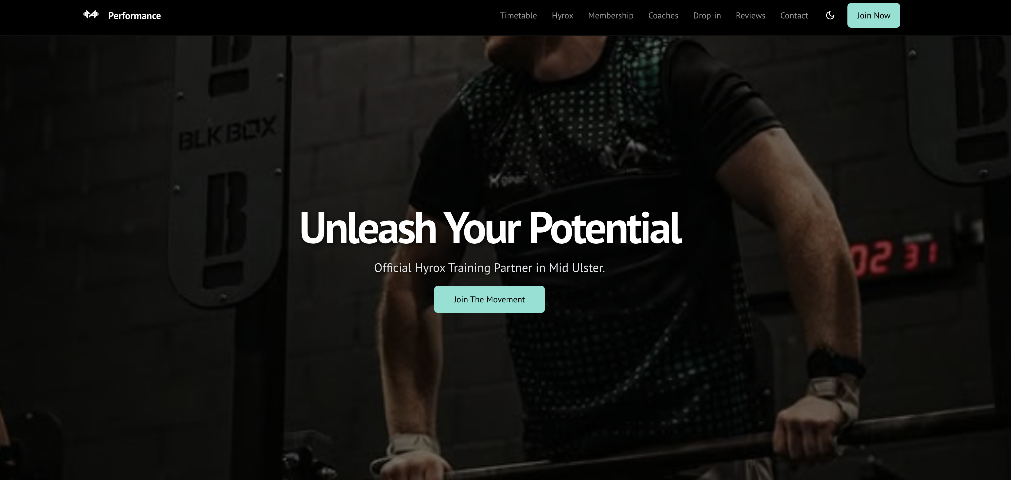 Screenshot of MA Performance website